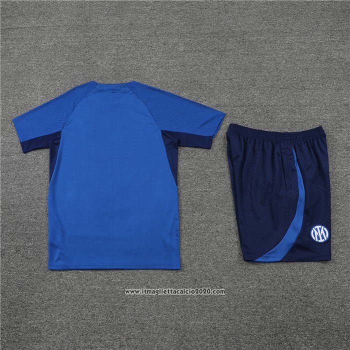 Tuta da Track Inter Manica Corta 2022 2023 Blu - Pantalon Corto